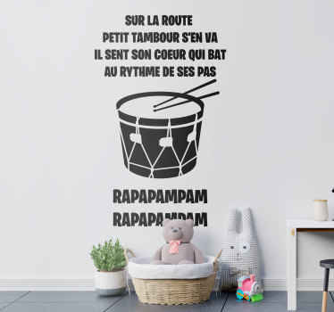 Sticker Comptine L'enfant au tambour - TenStickers