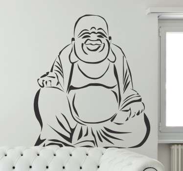 Buddha Drawing Wall Sticker - TenStickers