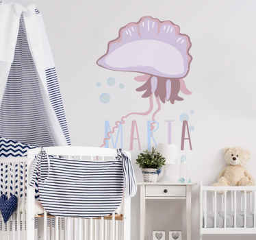 Autocolante para crianças caravela portuguesa personalizada - TenStickers