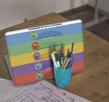 Sticker PC techniques de tir à la pétanque - TenStickers