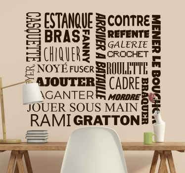 Sticker autres Sports notions de pétanque - TenStickers