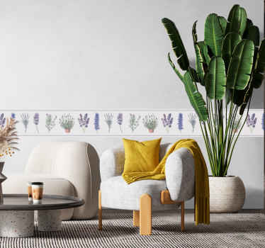 Frise murale adhésive motifs provençaux - TenStickers