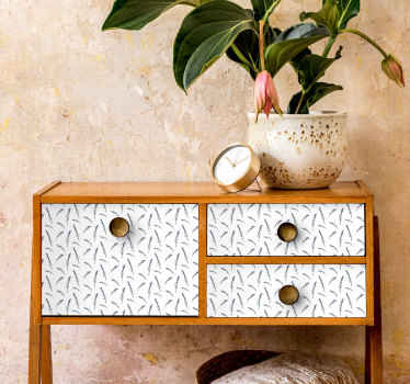 Sticker Meuble motif lavande - TenStickers