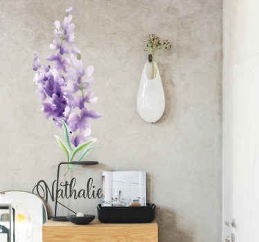 Sticker Fleur autocollant personnalisé lavande - TenStickers