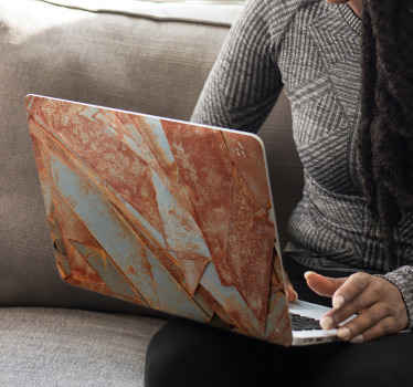 Sticker PC fer rouillé style industriel - TenStickers