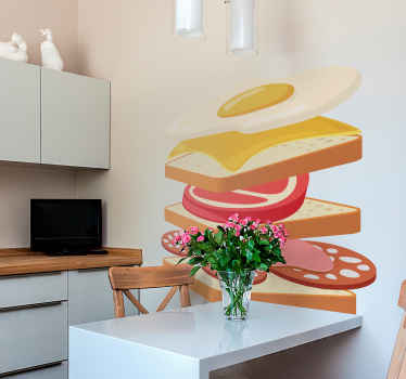 Autocolantes de comida "francesinha" - TenStickers