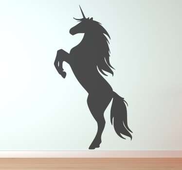 Sticker figure licorne monochrome - TenStickers