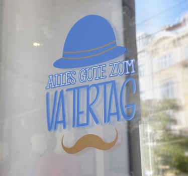 Fenster Aufkleber Alles gute zum Vatertag - TenStickers
