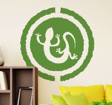 African Gecko Wall Art Sticker - TenStickers