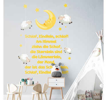 Wandtattoo Sprüche Schlaf Kindlein Schlaf - TenStickers