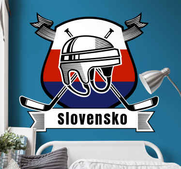 Hokejová nálepka s prilbou - Tenstickers