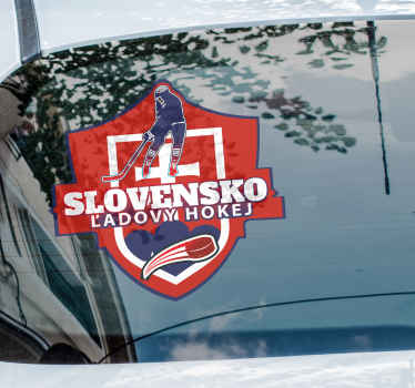 Slovenský štít nálepka na auto - Tenstickers