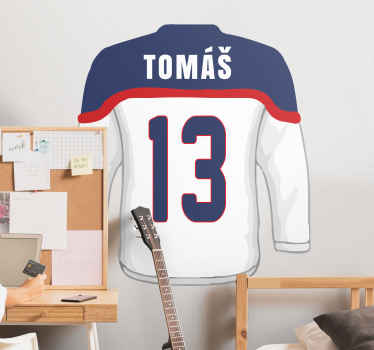Nálepka na stenu hokejový dres - Tenstickers