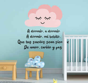 Vinilo infantil Nana A dormir - TenVinilo