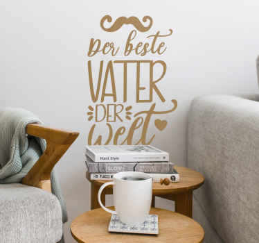 Aufkleber für die Wand Der beste Vater - TenStickers