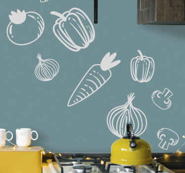 Nálepka na stenu zelenina - Tenstickers
