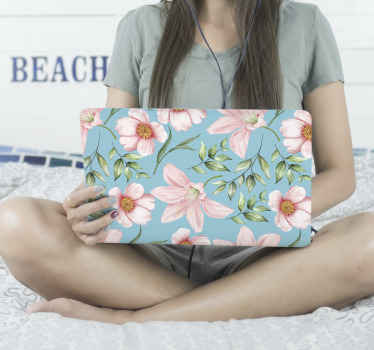 Vinilo para portátiles Decoración romántica de la vendimia - TenVinilo