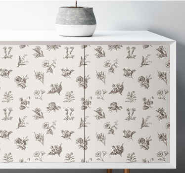 Klebefolie Möbel Blätter und Pflanzen - TenStickers