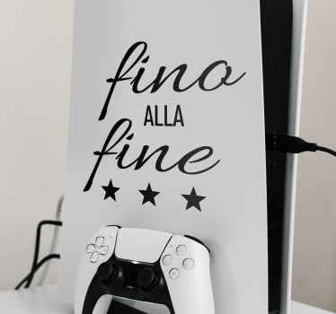 Adesivo PlayStation fino alla fine skin - TenStickers