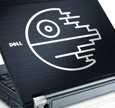 Vinilo para portátil estrella de la muerte - TenVinilo