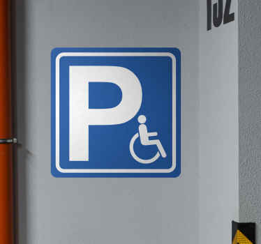 Sticker parking signe handicap - TenStickers