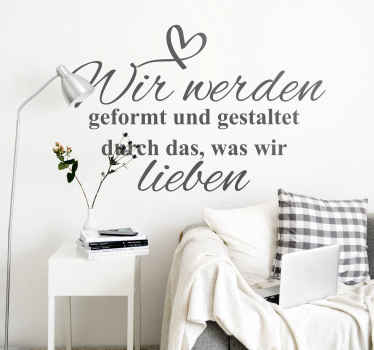 Wandaufkleber Wohnzimmer mit Zitat von Göhte - TenStickers