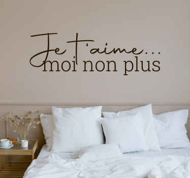 Sticker Parole de Chanson Je t'aime - TenStickers