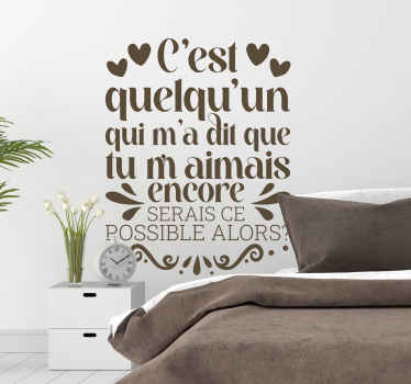 Sticker Paroles c'est quelqu'un qui m'a dit - TenStickers