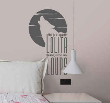 Sticker Pop Paroles Moi… Lolita - TenStickers