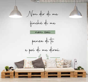 Adesivo frase letteratura Dante Alighieri - TenStickers