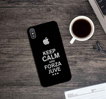Sticker iphone Calma e forza juve - TenStickers