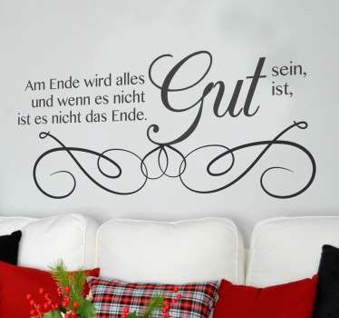 alles wird gut Spruch Sticker - TenStickers