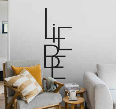 Wandtattoo Text Liebe minimalistisch - TenStickers