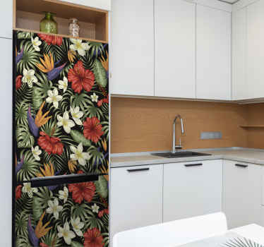 Kühlschrank Aufkleber Dschungelpflanzen - TenStickers