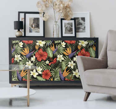 Klebefolie Möbel Tropische Dschungelpflanzen - TenStickers