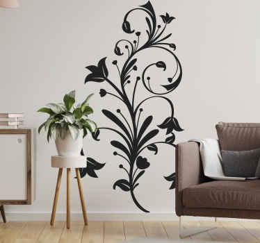 Wandtattoo floral Jugendstil Blumen - TenStickers