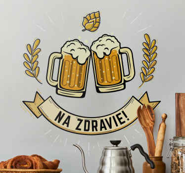 Nálepka na stenu na zdravie! - Tenstickers