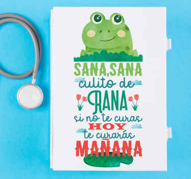 Vinilo infantil mueble sana colita de rana - TenVinilo