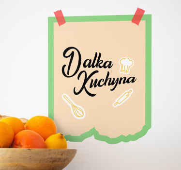 Kuchynská nálepka na stenu - Tenstickers