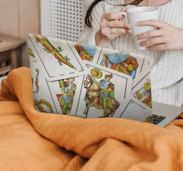 Pegatina para portátil baraja española - TenVinilo