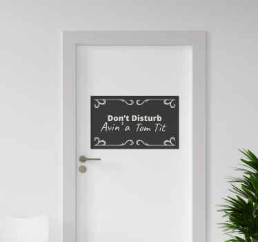 Tom Tit door vinyl sticker - TenStickers