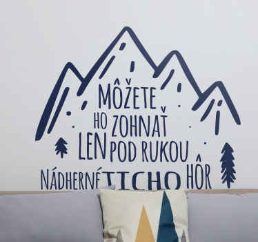 Nálepka na stenu reklama na ticho - Tenstickers