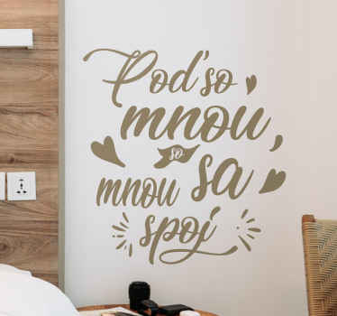 Nálepka na stenu Poď somnou - Tenstickers