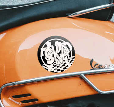 Ska Bike sign motorbike sticker - TenStickers