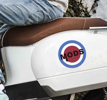 Mod sign motorcycle decal - TenStickers