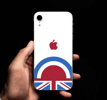 Mod Flag iPhone vinyl sticker - TenStickers
