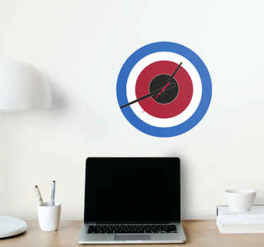 Mod sign stick on wall clock - TenStickers