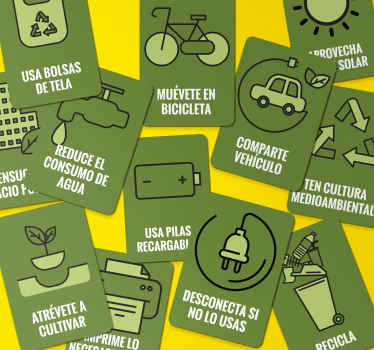 Vinilo icono pack ecoacciones - TenVinilo