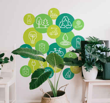 Vinilo icono nube de ecoacciones - TenVinilo