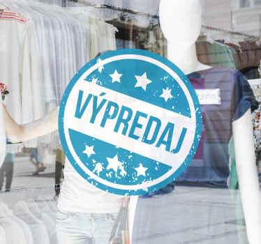 Nálepka výpredaj pečiatka - Tenstickers